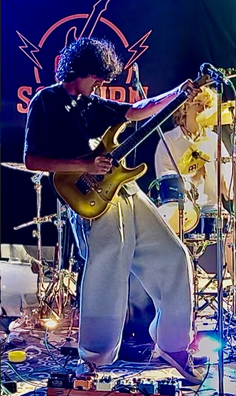 One Sojourn punk band performing live concert